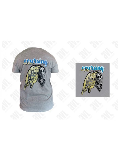 Agár coursing mintás unisex póló (UTOLSÓ DARABOK)