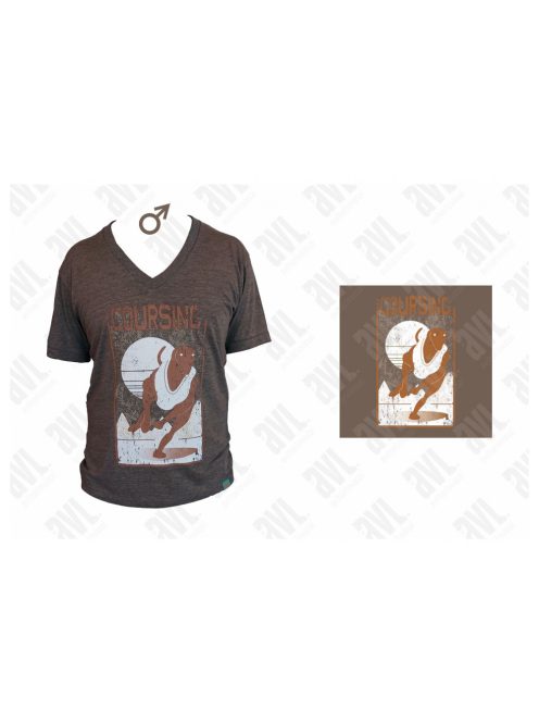 Agár ’Coursing’ unisex V-nyakú póló 
