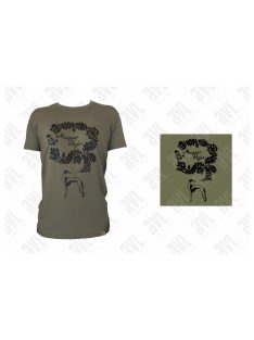 Magyar agár khaki unisex póló