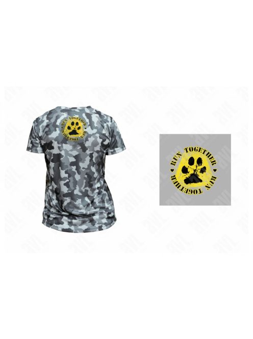 Kutyás ’Run Together’ női szürke technikai póló 