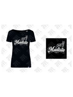 Mudista vagyok! fekete női póló