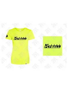 Flyball női neon sárga póló