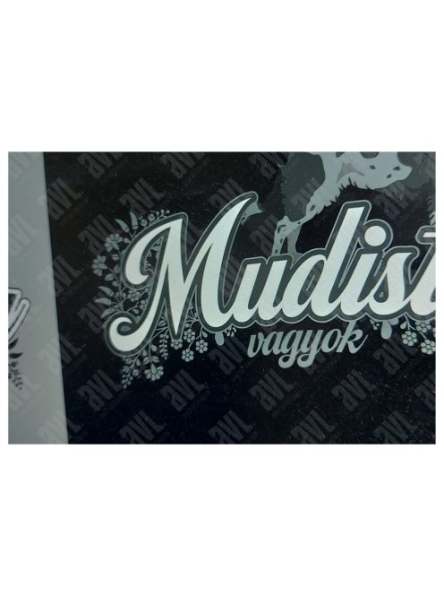 Mudista vagyok! fekete unisex póló