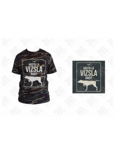   Vizsla ’Hasta la Vizsla’ unisex terepmintás póló (UTOLSÓ DARABOK)