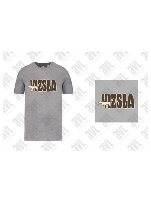 Vizsla szürke unisex póló