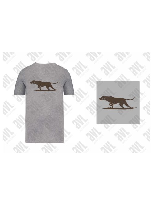 Vizsla szürke unisex póló