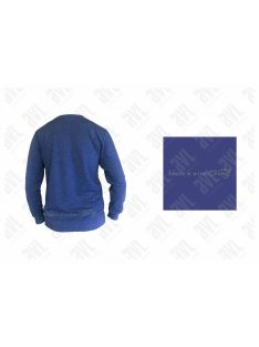 Agárfej mintás unisex kék pulóver