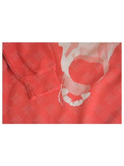Agárfej mintás unisex lazacszínű pulóver (UTOLSÓ DARABOK)