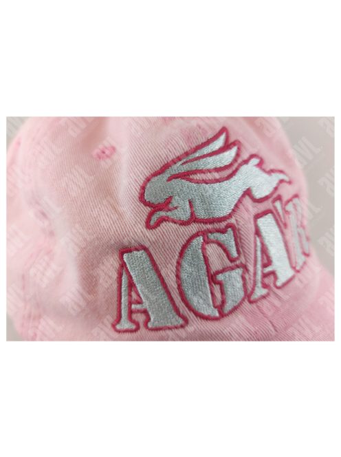 Agár nyuszis hímzett pink baseball sapka (UTOLSÓ DARABOK)