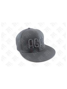 Agár feliratos 3D hímzett szürke snapback sapka