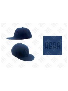 Agár feliratos 3D hímzett sötétkék snapback sapka