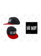 Dog Daddy hímzett fekete-piros snapback sapka