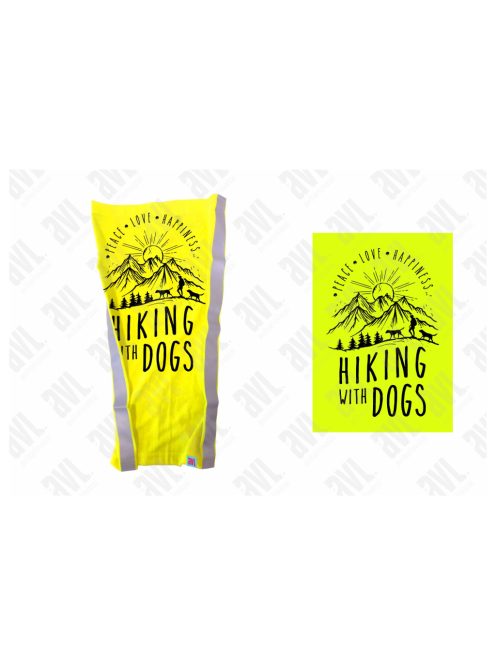 Neonsárga fényvisszaverős csősál